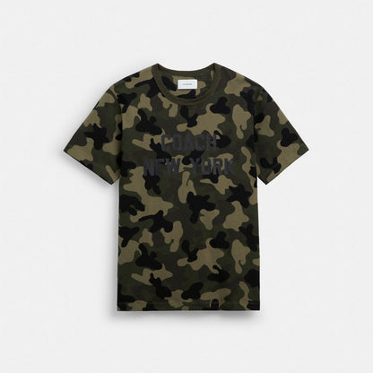 Coach Camo Print T Shirt Camo