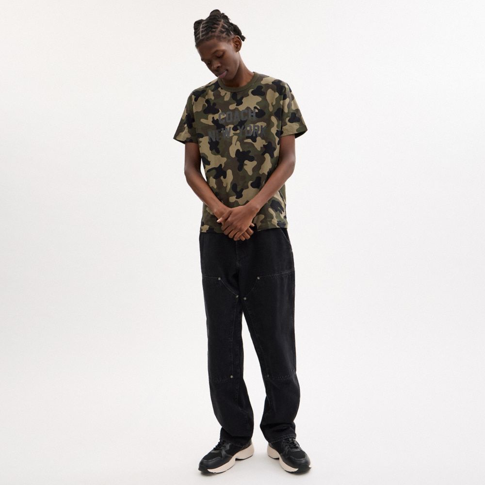 Coach Camo Print T Shirt Camo