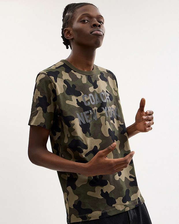 Camo Print T Shirt Camo Camo