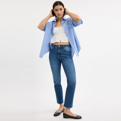 Coach Skinny Jeans Medium Blue