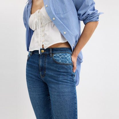 Coach Skinny Jeans Medium Blue