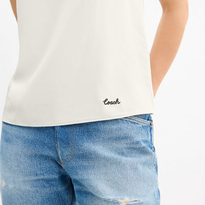 Coach Tank Top White
