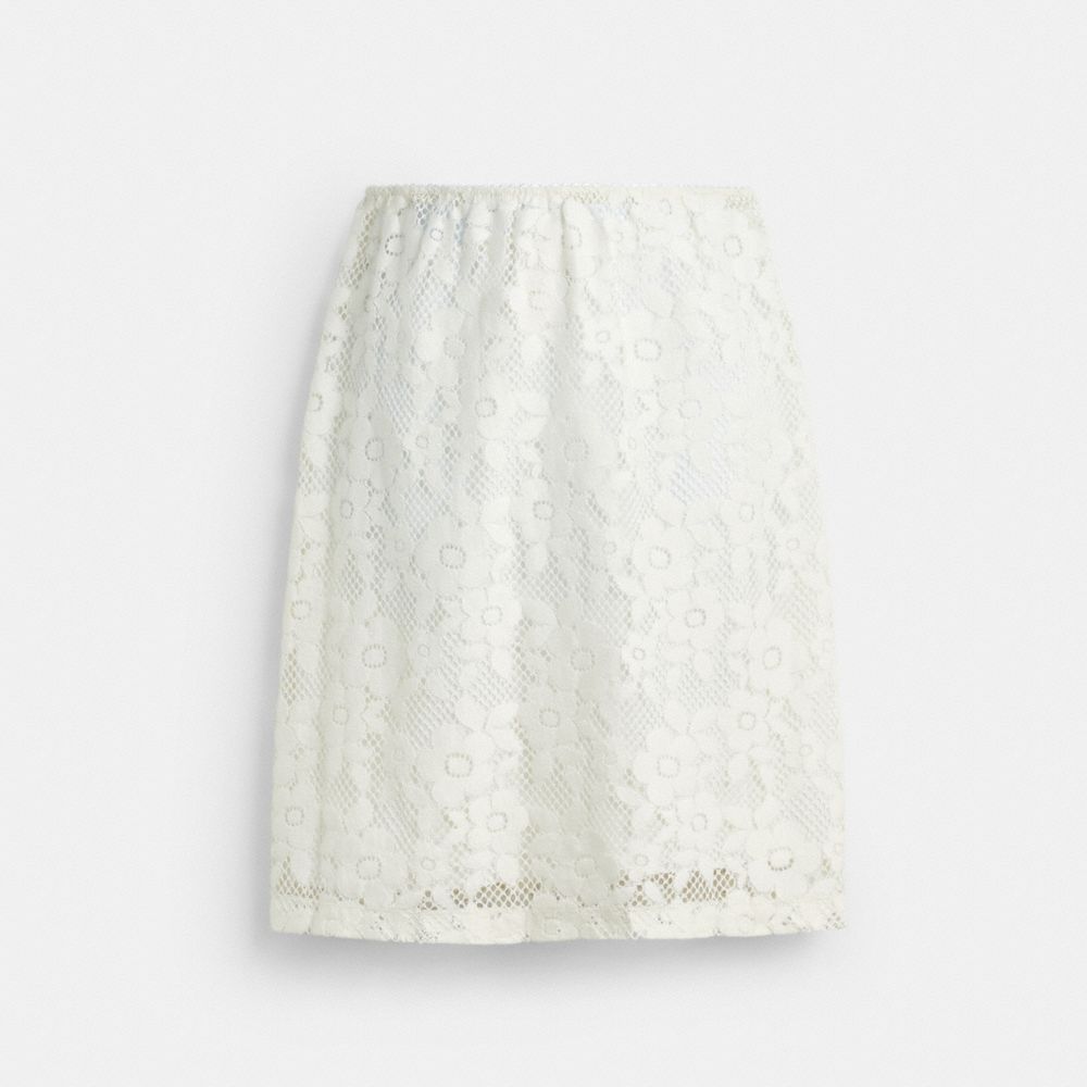 Coach Lace Skirt White