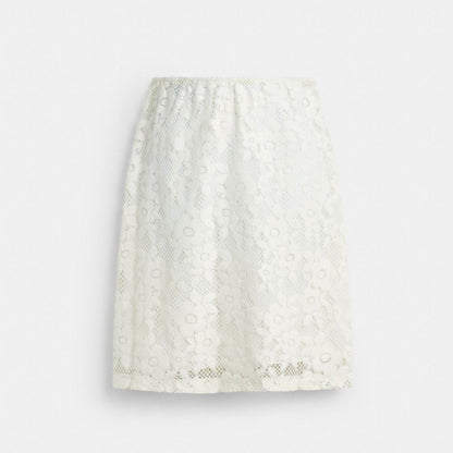 Coach Lace Skirt White