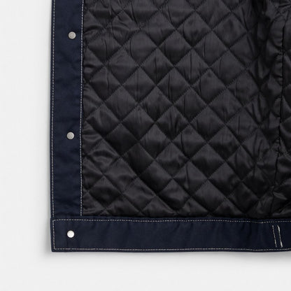Coach Trucker Jacket Navy Blue
