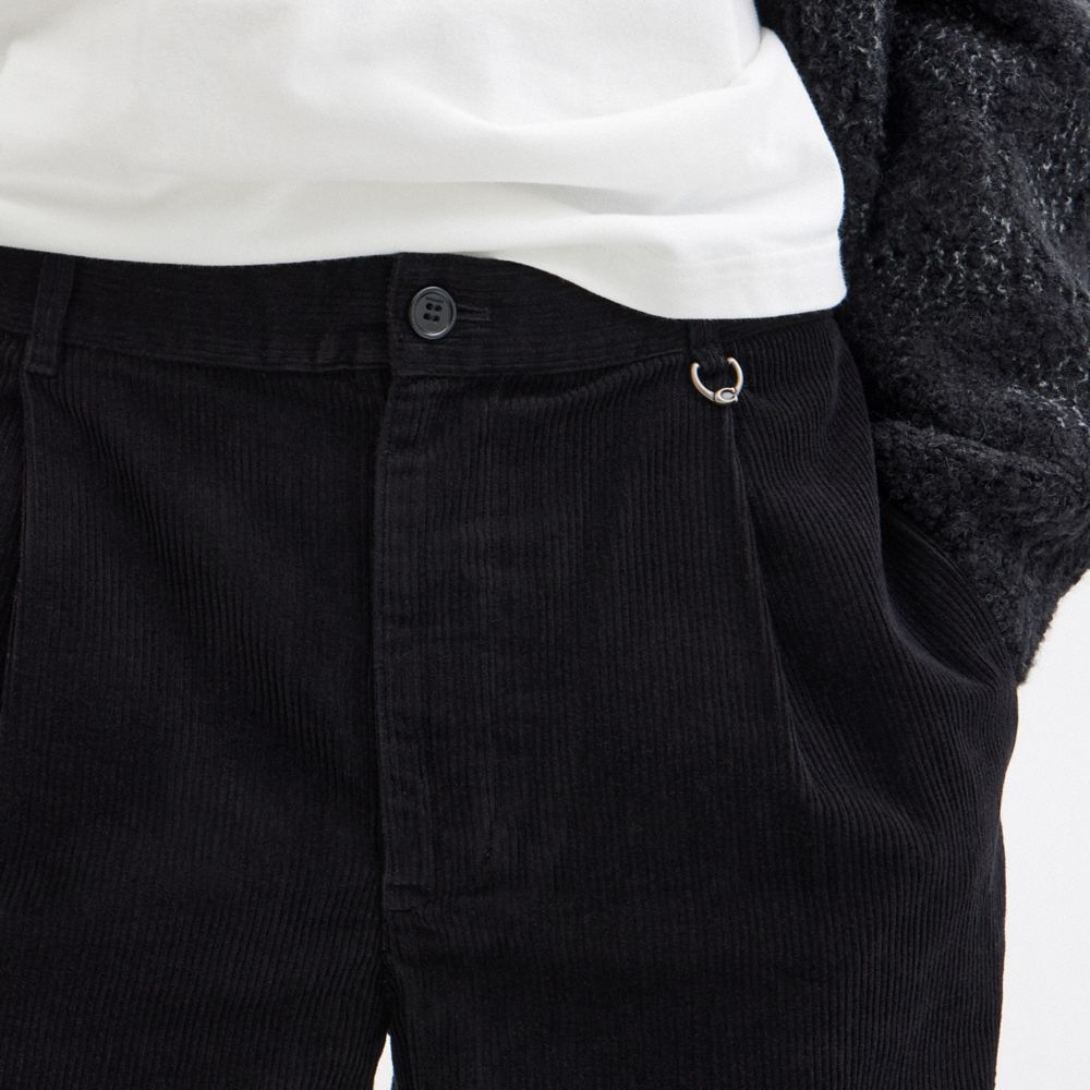 Coach Corduroy Trousers Black