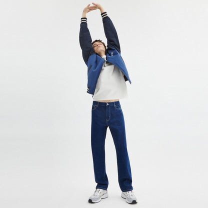 Coach Straight Fit Denim Jeans Dark Wash