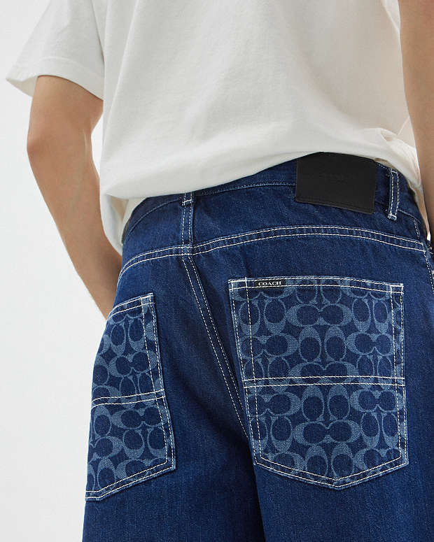 Straight Fit Denim Jeans Dark Wash Dark Wash