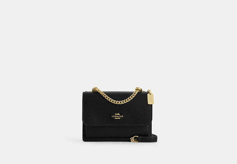 Mini Klare Crossbody Bag Crossgrain Leather-Gold-Black Crossgrain Leather-Gold-Black