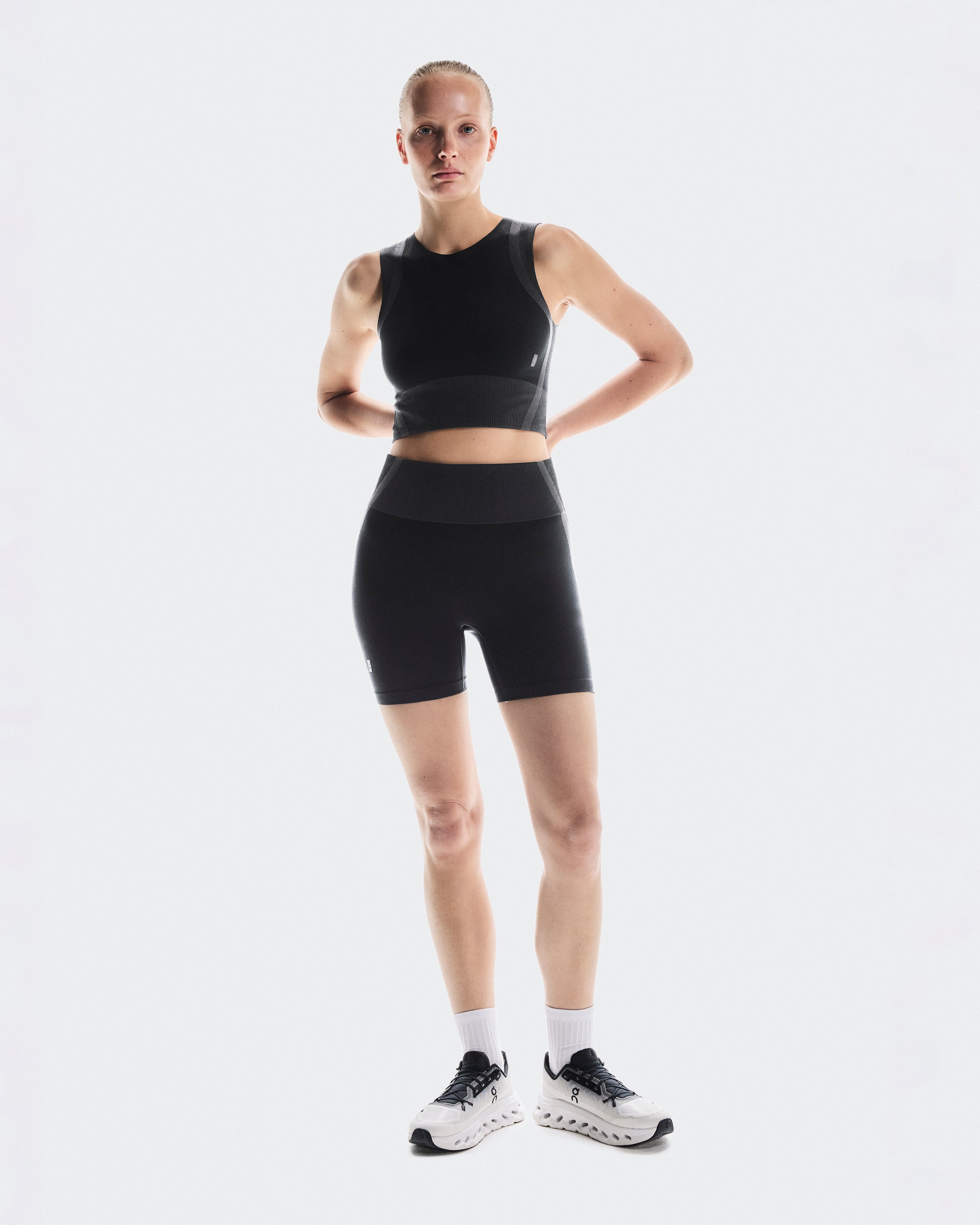 On Studio Knit Shorts Black | Eclipse (Women'S)