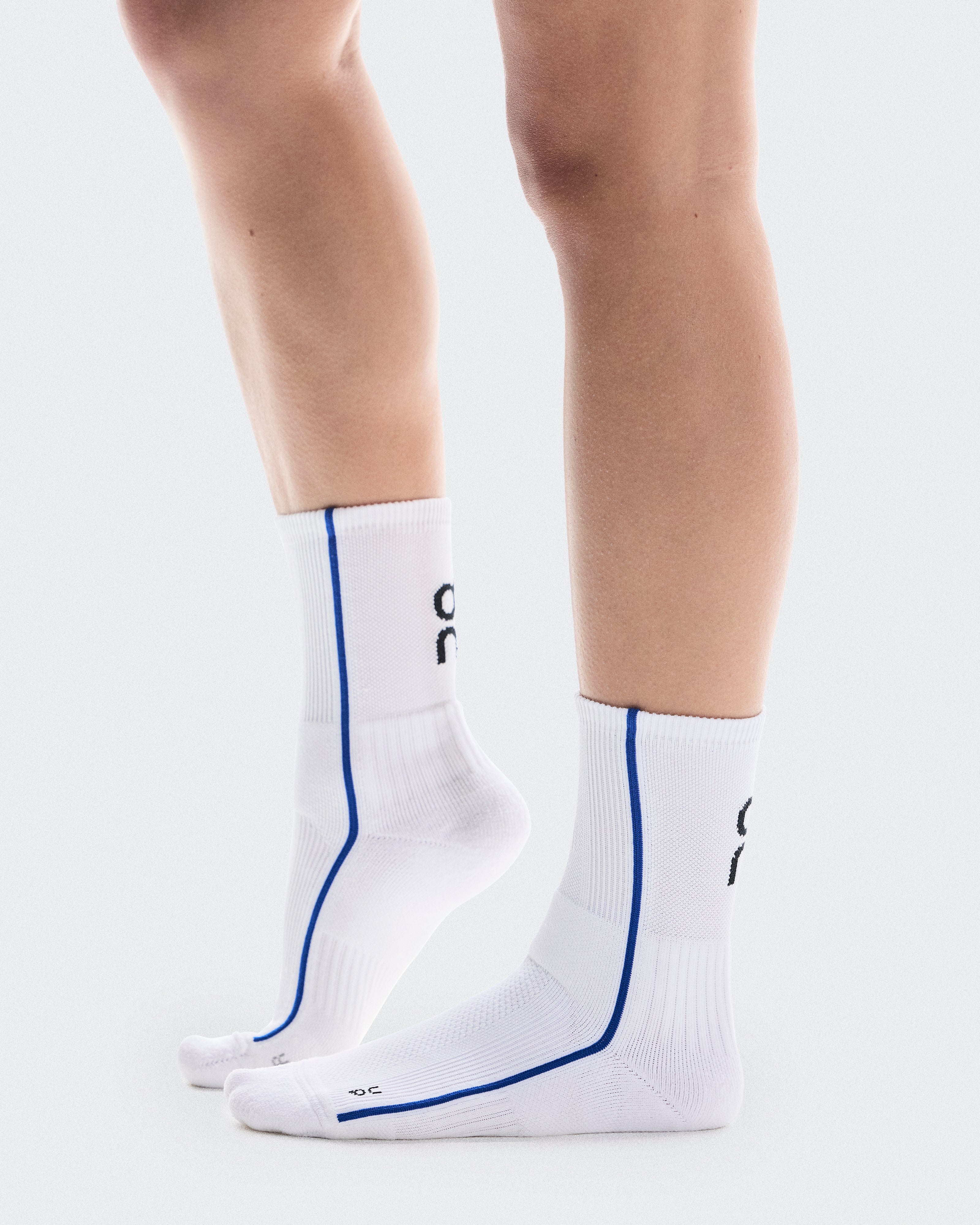 On Court Sock High White | Indigo