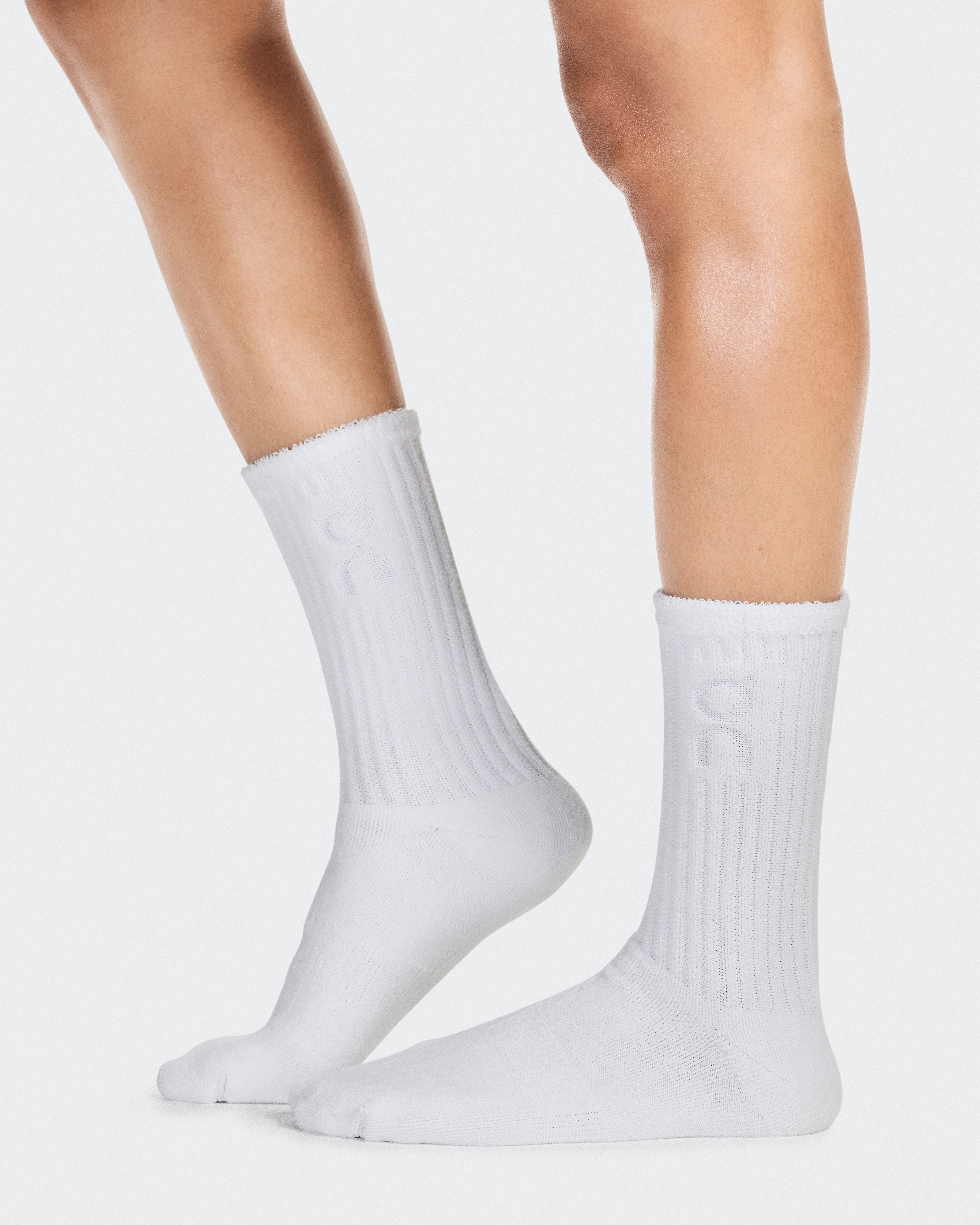 On Terry Sock High White