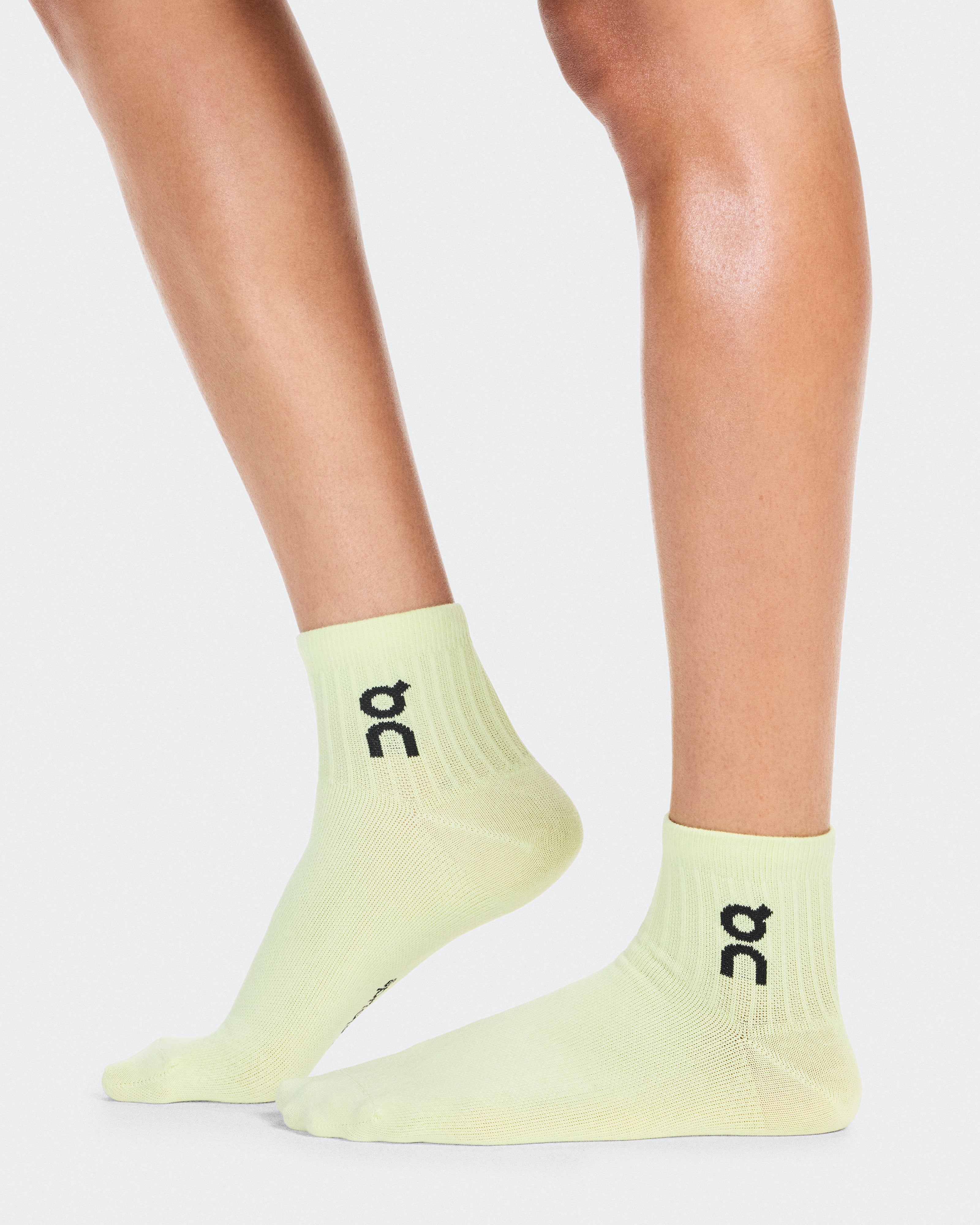 On Logo Sock Mid 3P Lemonade | Tin