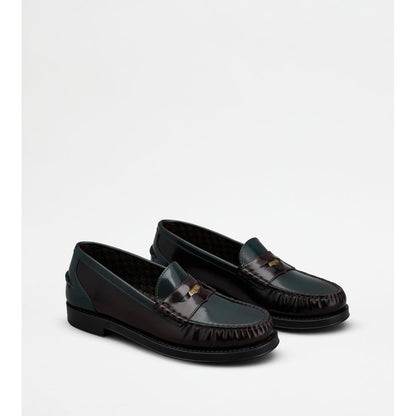 Tods Loafers In Leather Brown Womens