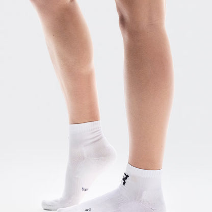 On Core Run Sock Mid 2P White