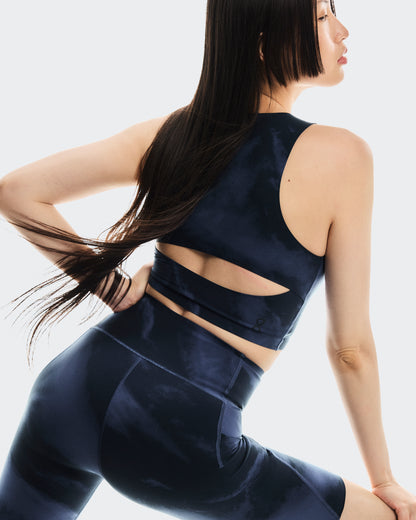 On Studio Open Back Crop Acai | Navy (Women'S)