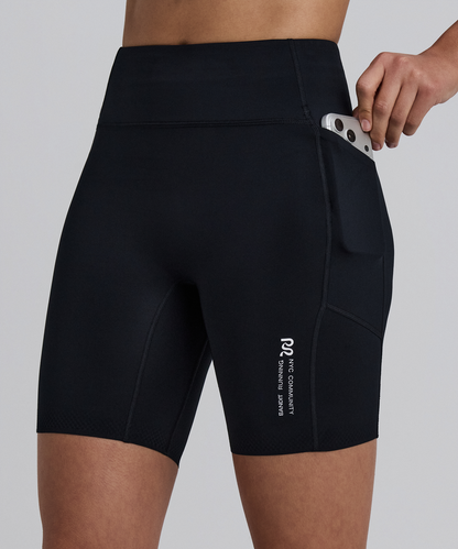 Bandit Womens Stamina V High Waist 7 Compression Short Black