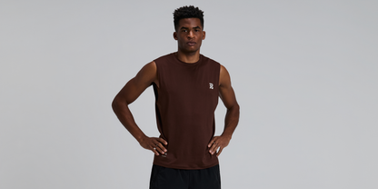 Bandit Mens Micromesh Run Tank Cacao