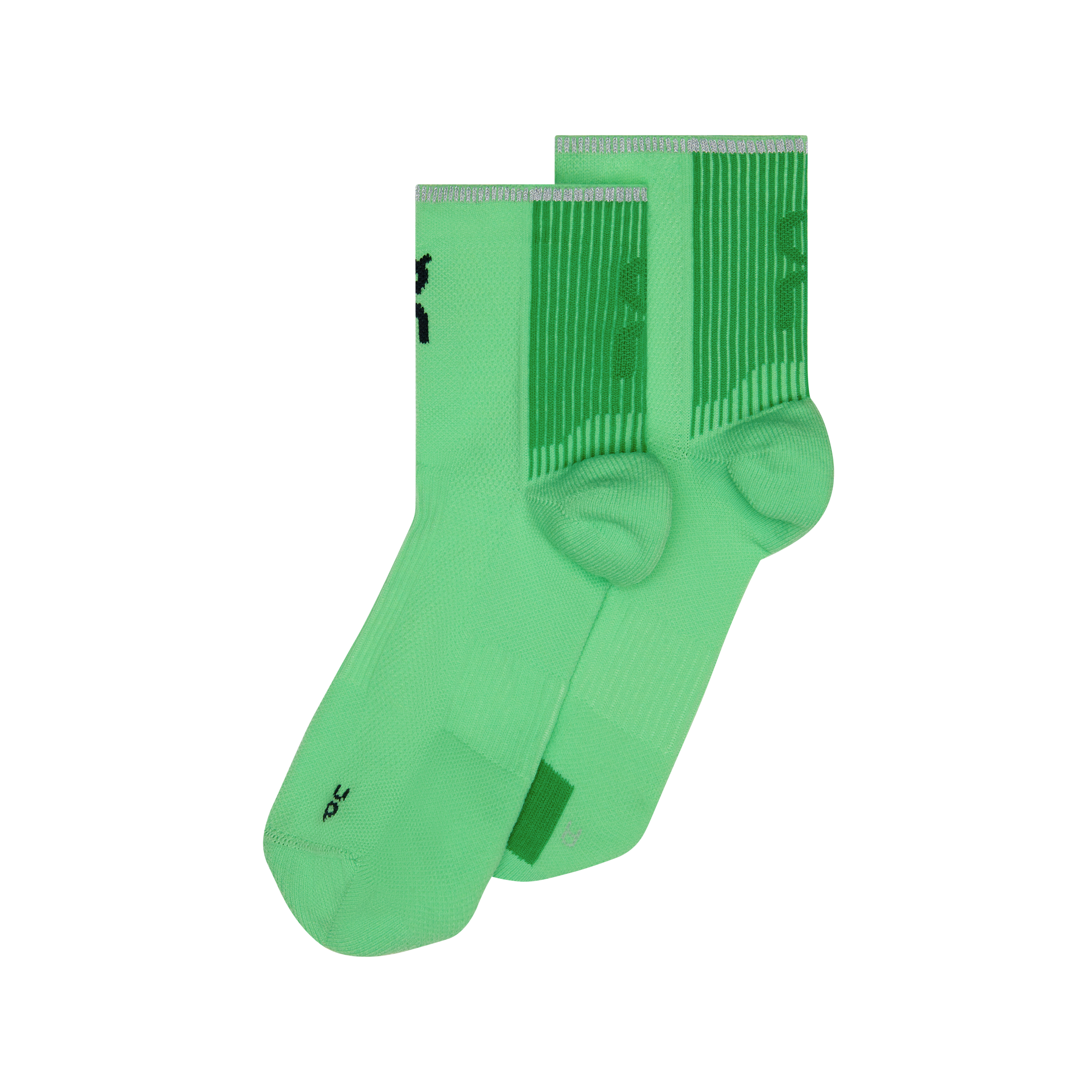 On Performance Run Sock Mid Honeydew | Parsley