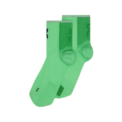On Performance Run Sock Mid Honeydew | Parsley