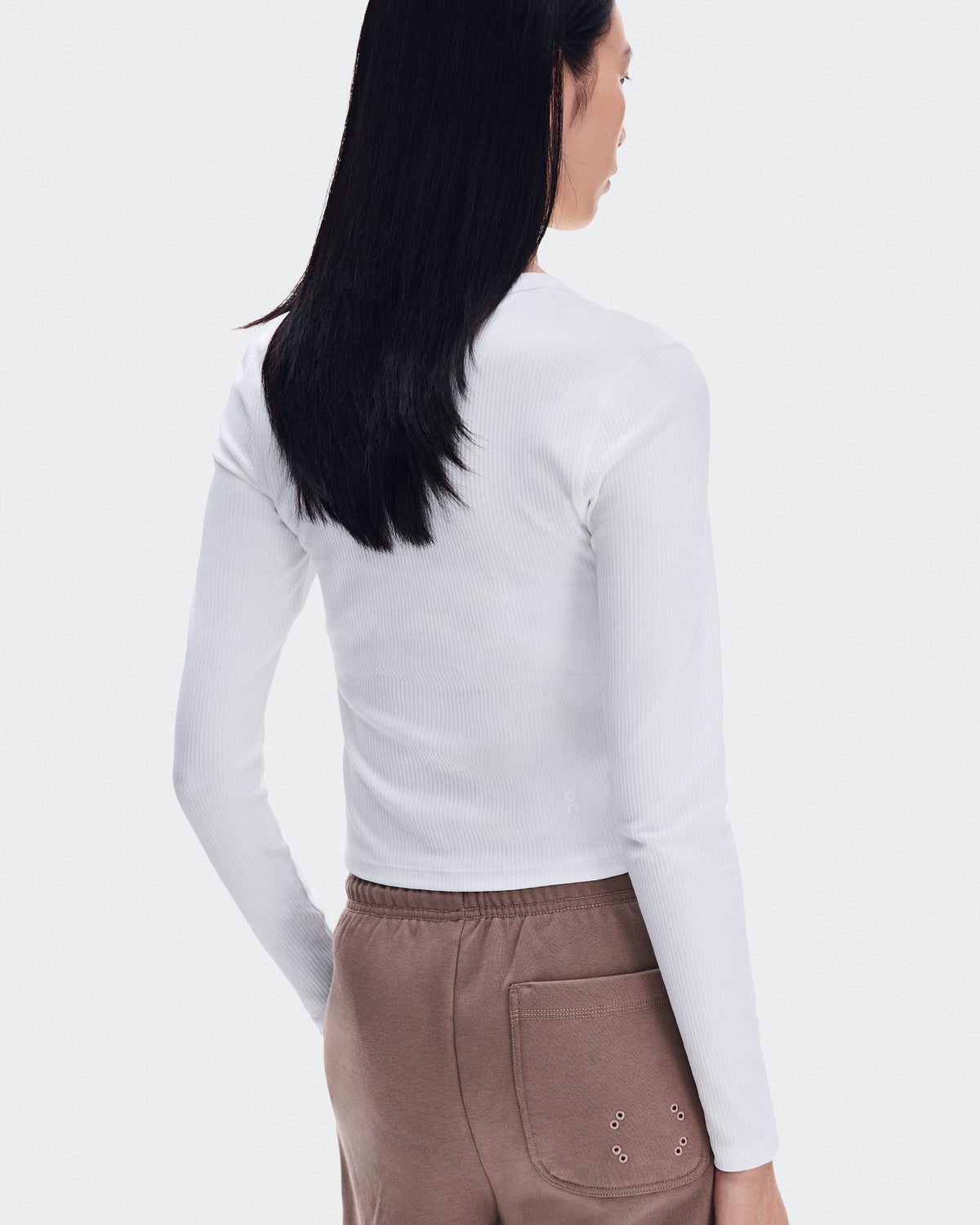 On All-Day Ribbed Long-T White (Women'S)