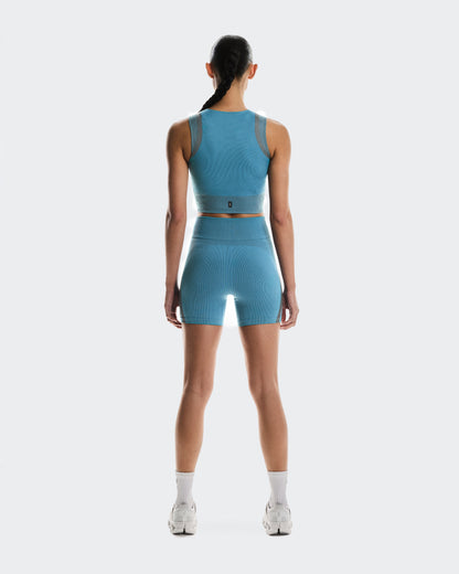 On Studio Knit Shorts Niagara | Rock (Women's)