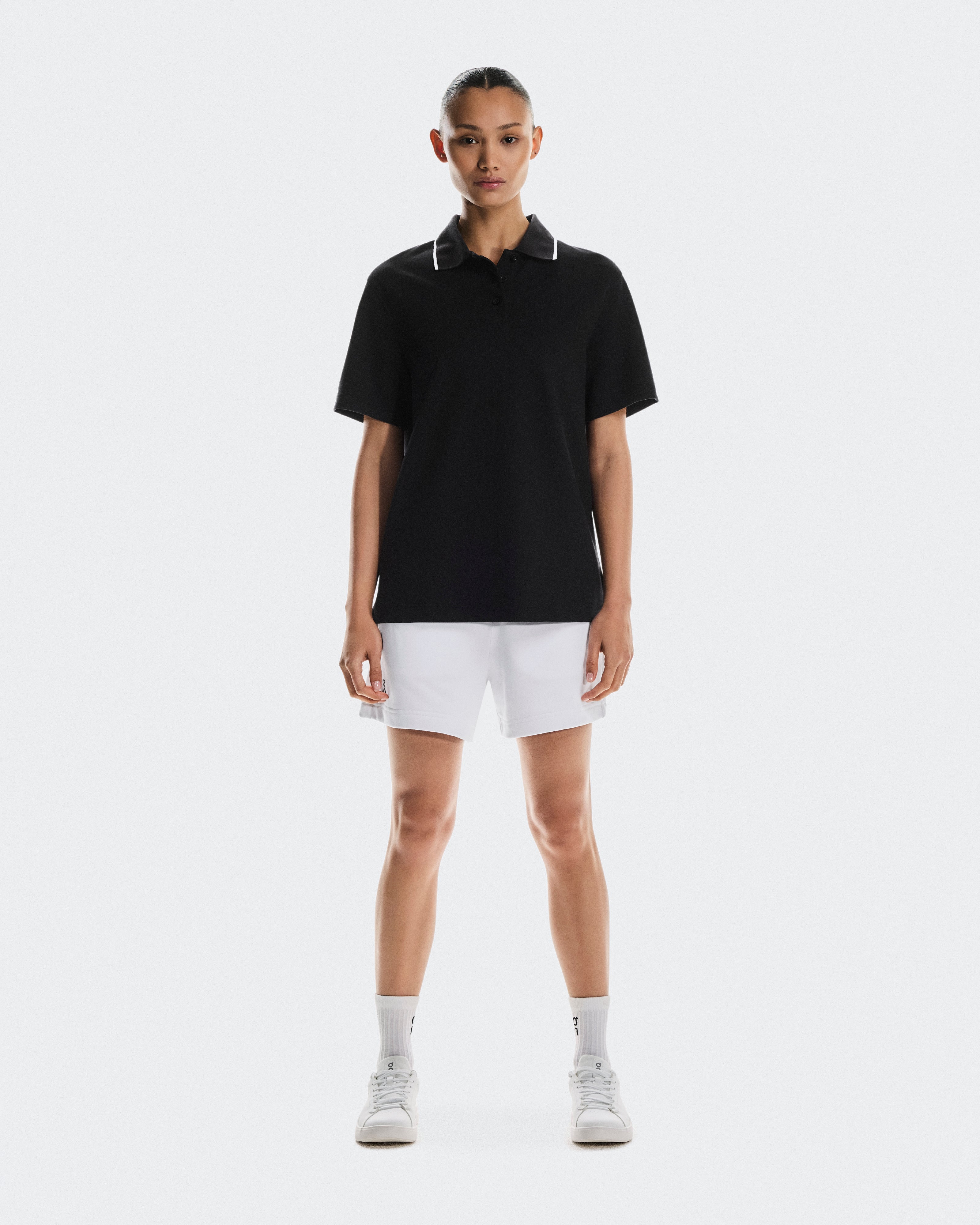 On Courtside Polo Black (Women's)