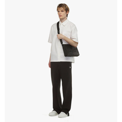 MCM Klassik Messenger In Maxi Monogram Leather