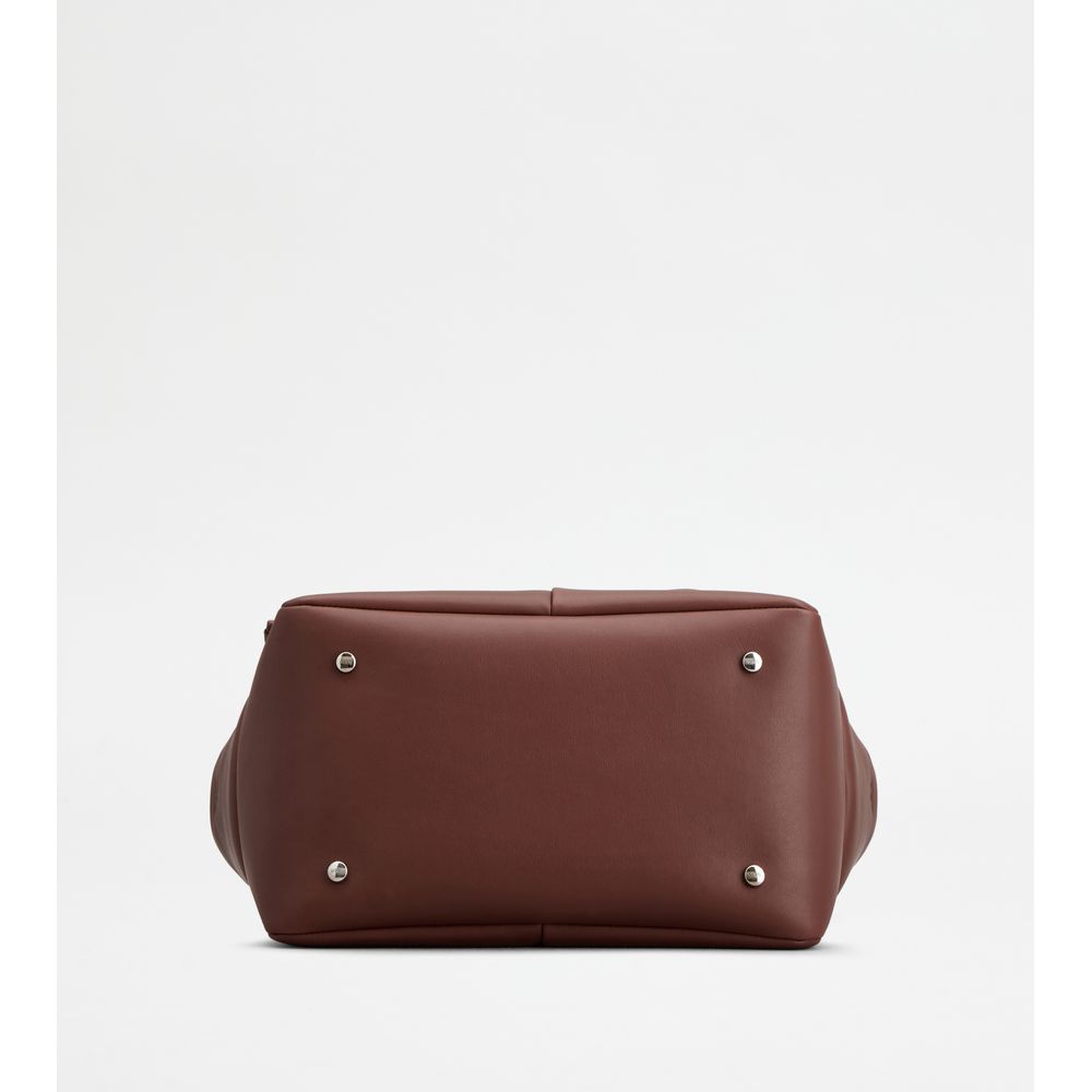 Tods Di Bag Reverse In Leather Small Brown