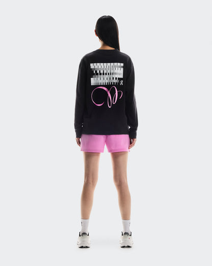 On Club Long-T Graphic Black (Women'S)