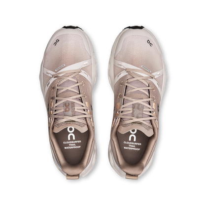 on running cloudsurfer trail waterproof desert wolf (women's)