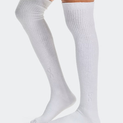 On Terry Sock Knee High White