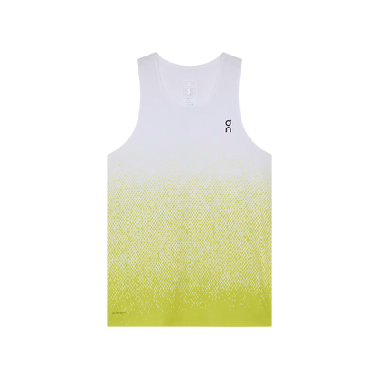 On Zero Singlet White | Lime (Women'S)