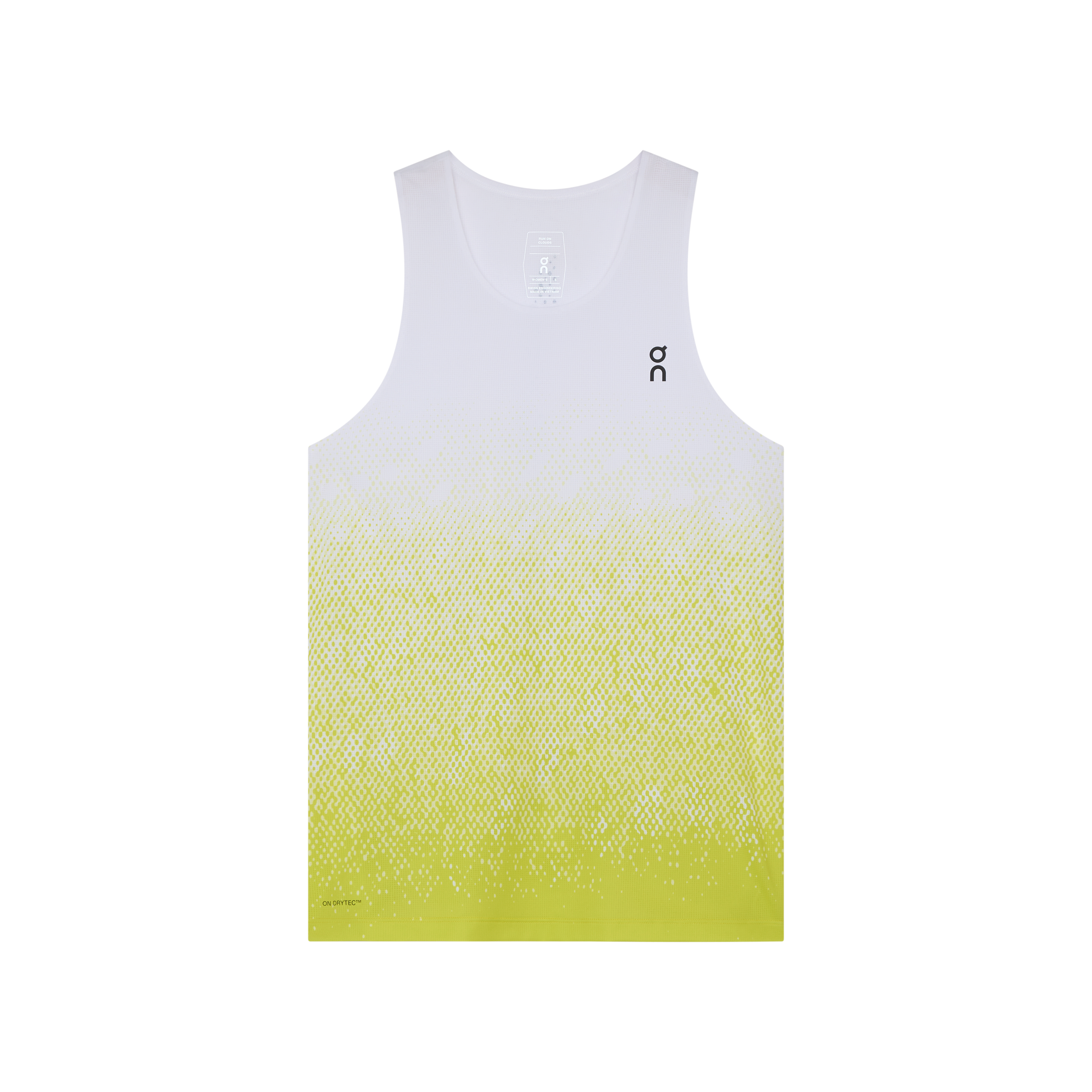 On Zero Singlet White | Lime (Women'S)