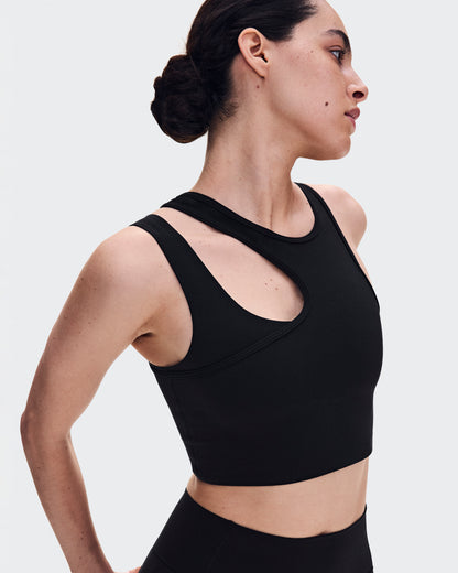 On Studio Asymmetric Crop Black (Women'S)