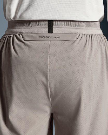 on 5" performance shorts Cinder