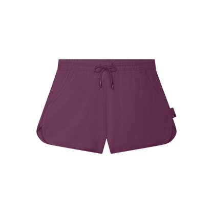 On Courtside Shorts Terry Cassis (Women'S)
