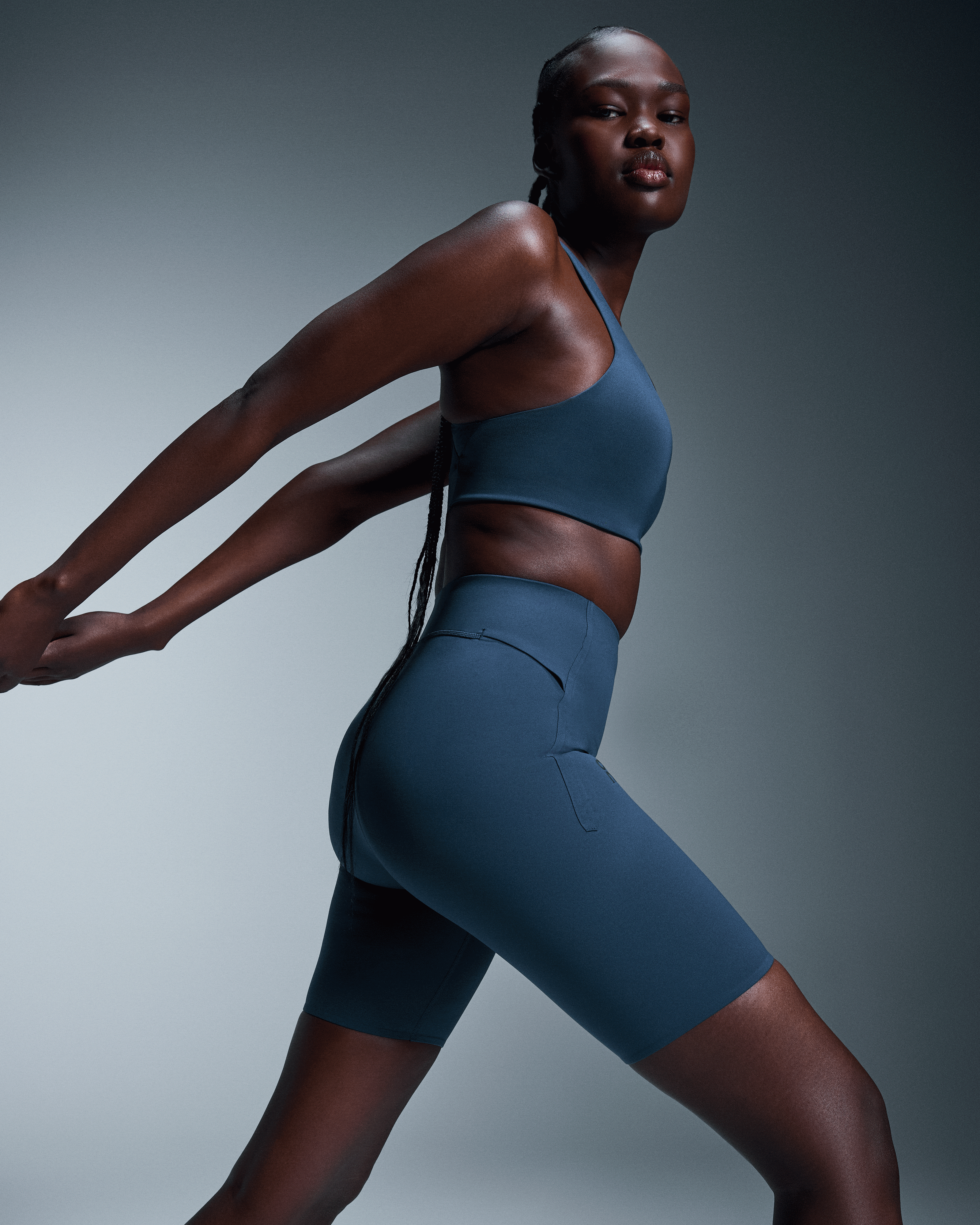 on active 1/2 tights Denim (Women's)