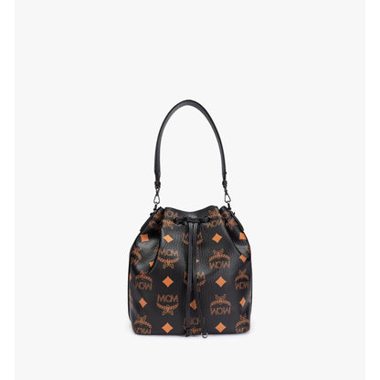 MCM Medium Dessau Drawstring Bag In Maxi Visetos