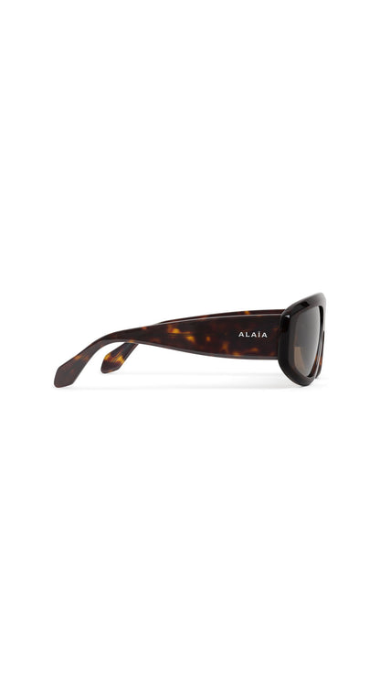 Alaïa Aviator Mask Sunglasses