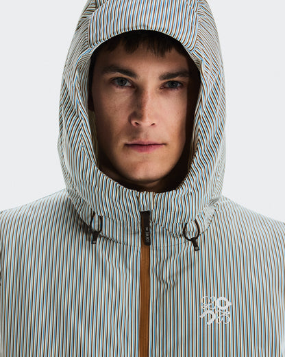 On Puffer Vest Loewe Beige | Blue