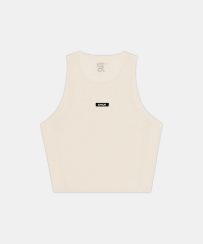 Bandit Womens Geomesh Race Singlet Cream