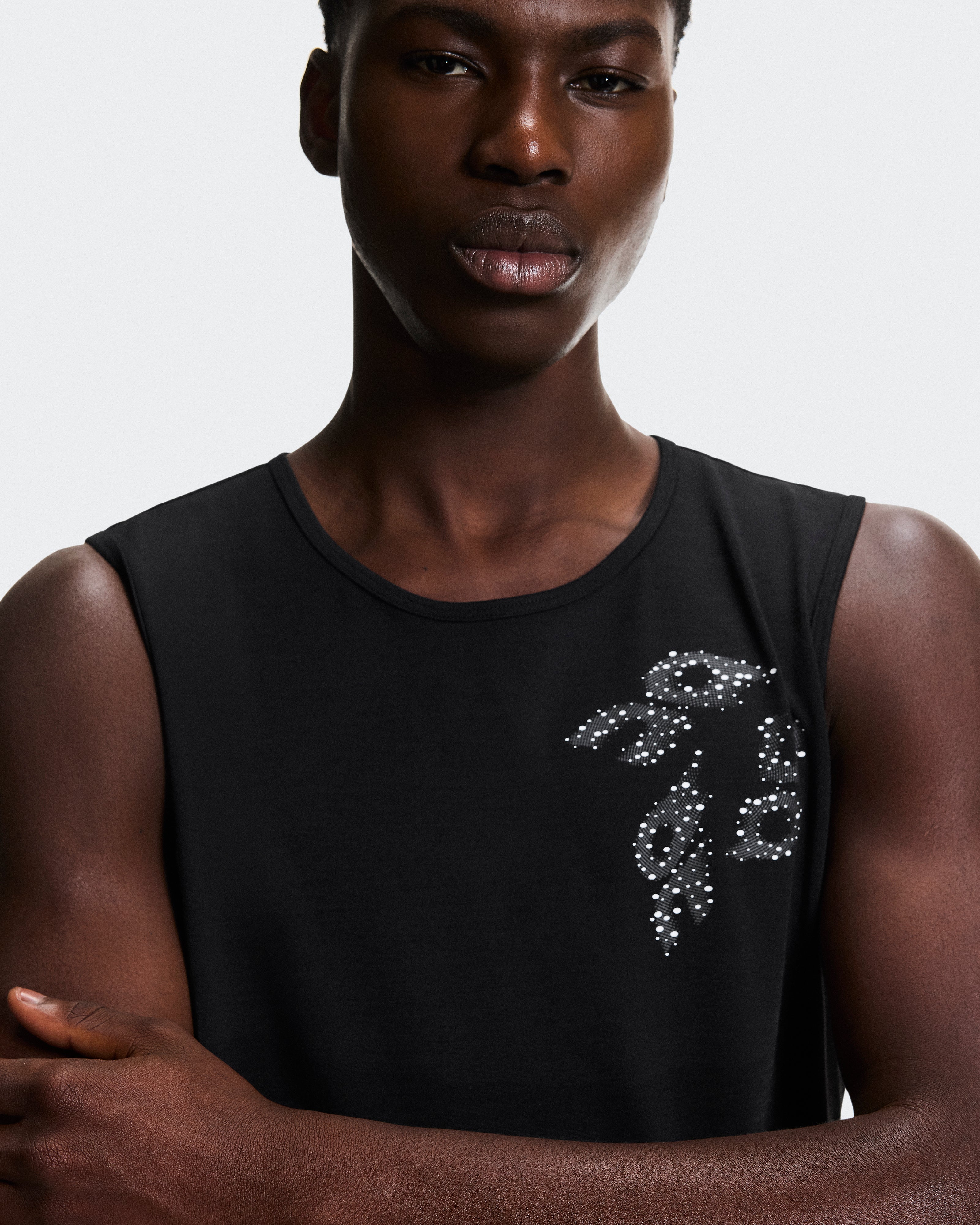 On On Run Tank Black