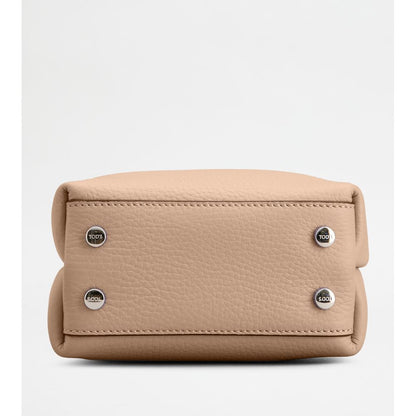 Tods Micro Bag In Leather Pink