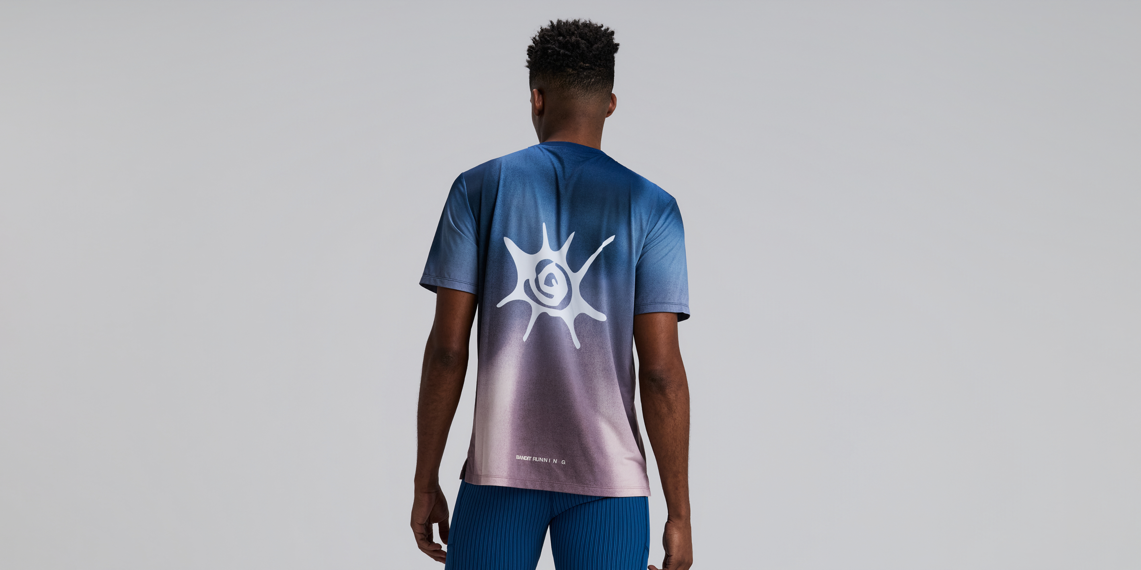 Bandit Mens Specter Performance Tee Flow State Aegean Multi