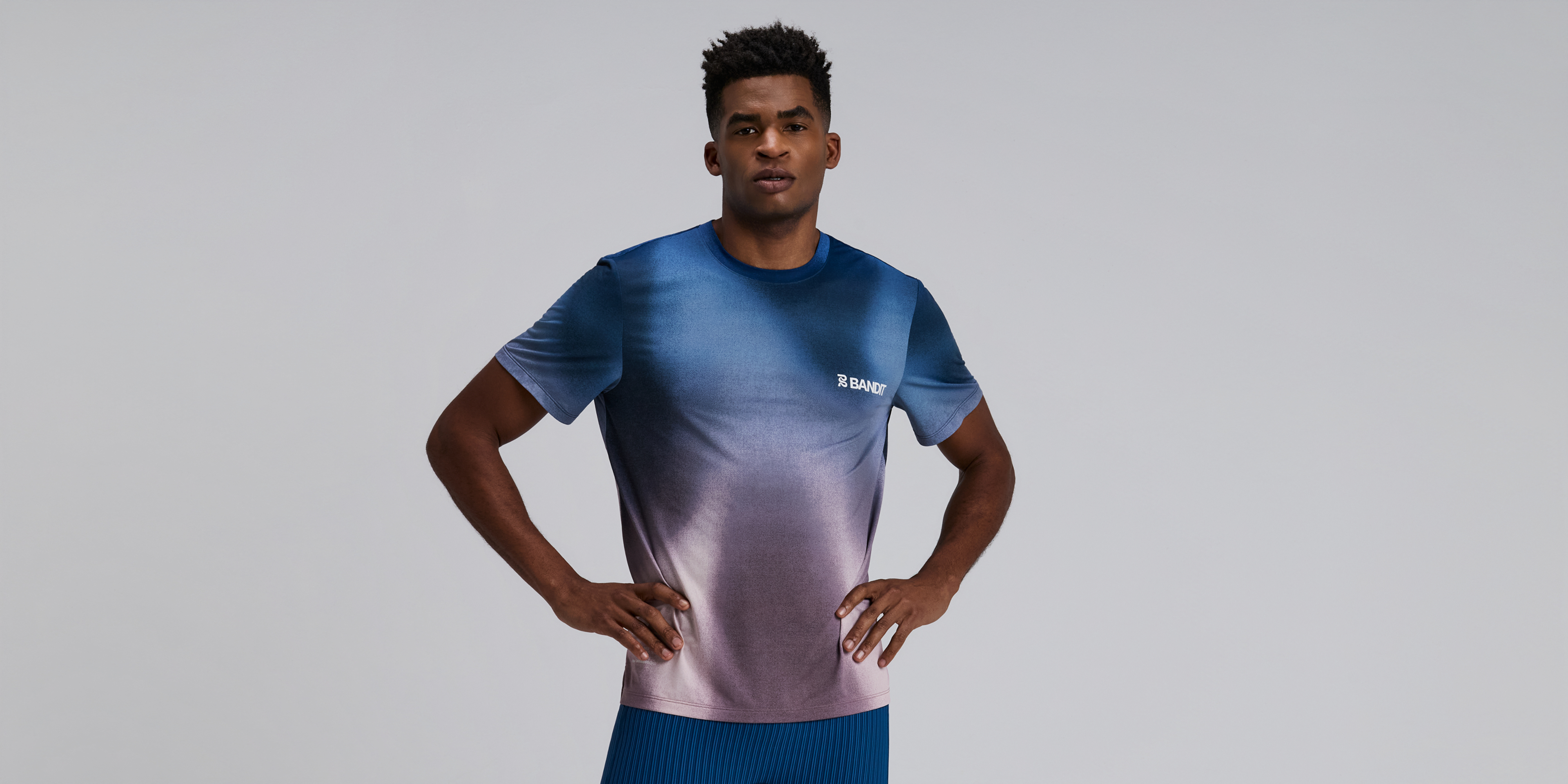 Bandit Mens Specter Performance Tee Flow State Aegean Multi