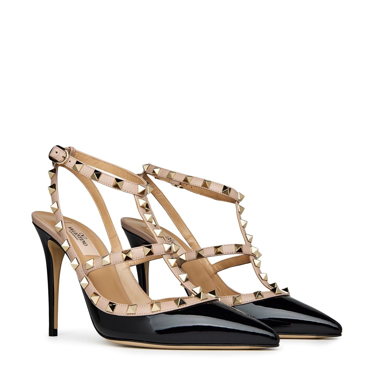  Décolleté Rockstud 100mm Pumps Black
