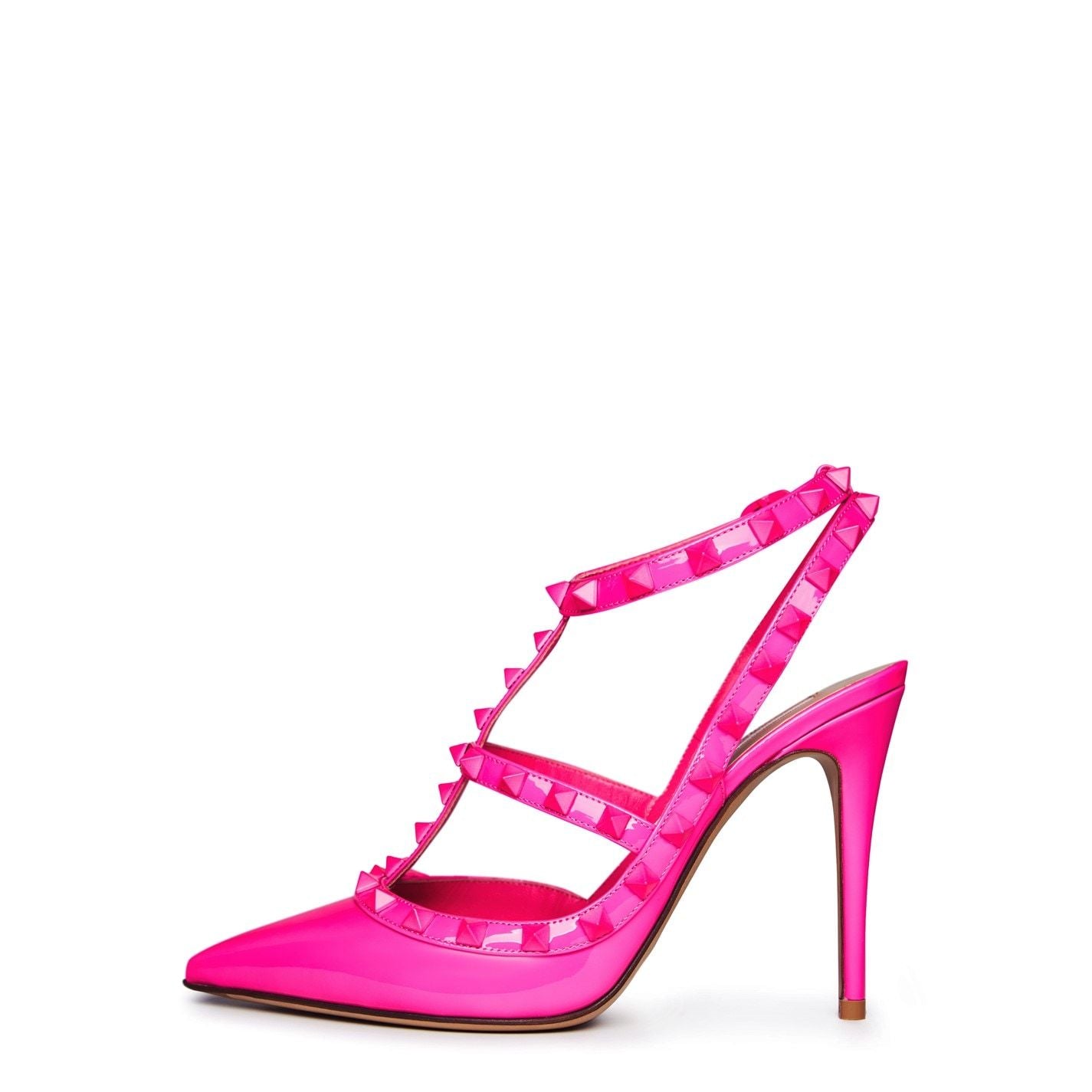  Décolleté Rockstud 100mm Pumps Pink UWT