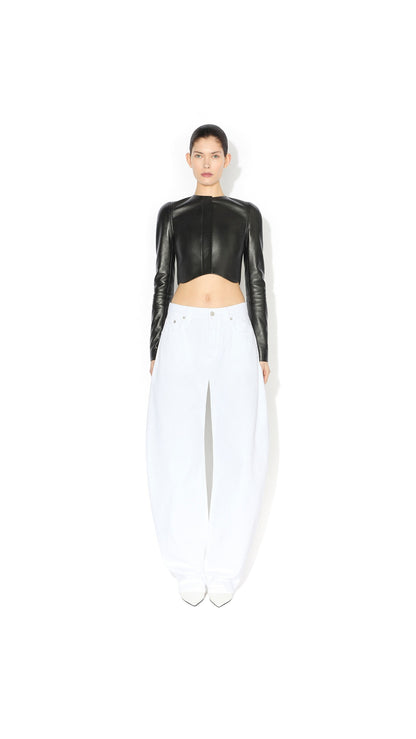Alaïa Round Denim Jeans