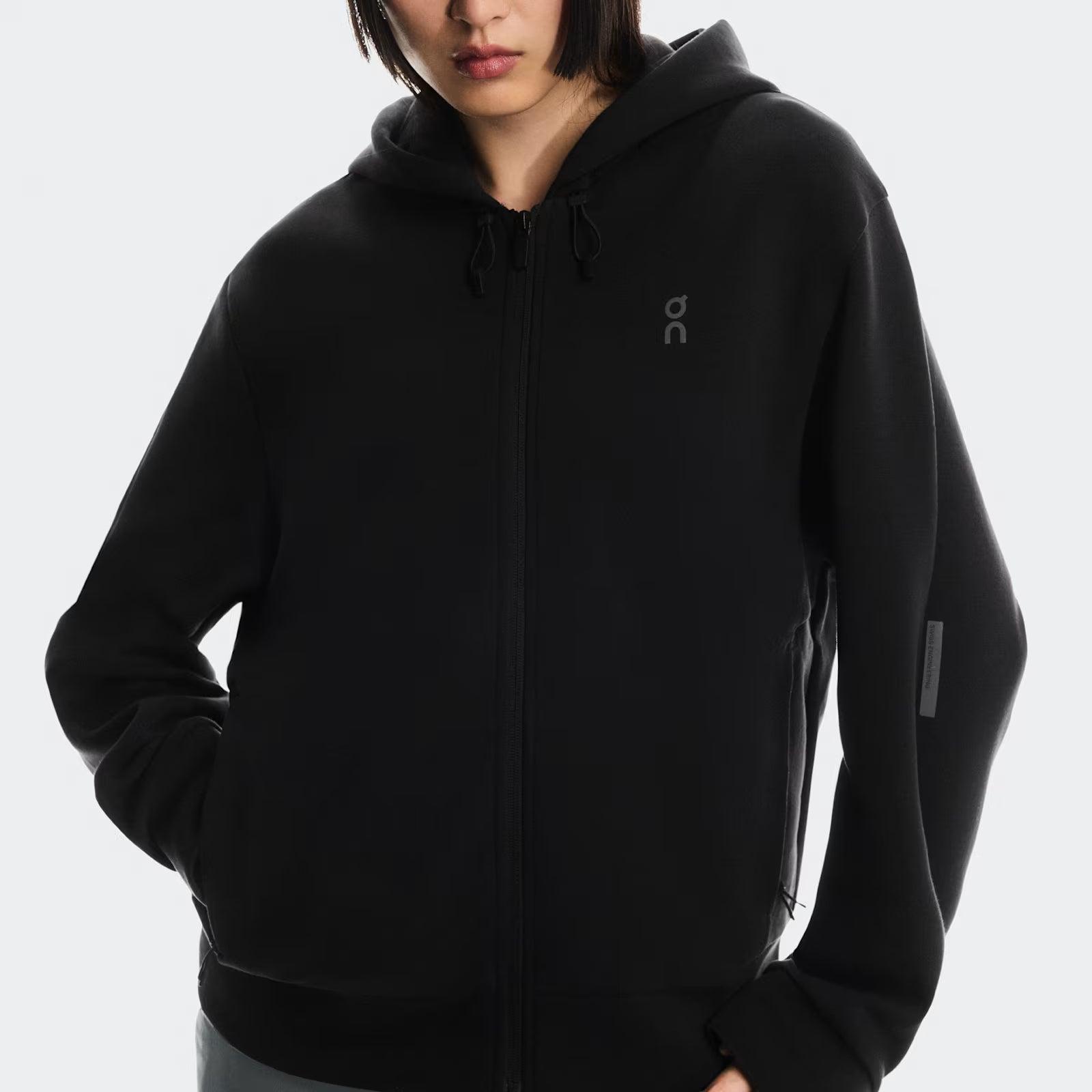 On Focus Tech Zip Hoodie Black (Women'S)